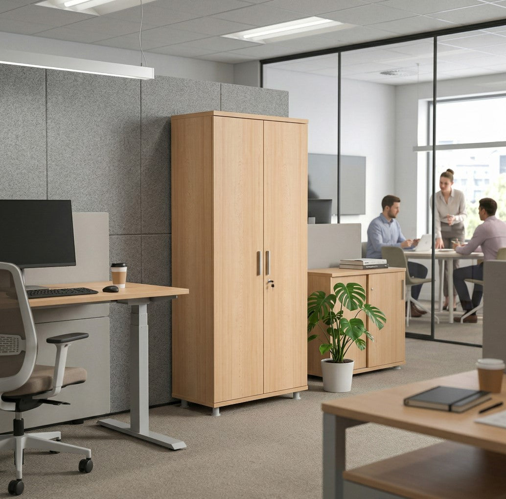 Armoire haute porte battante