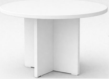Table ronde 120X120 couleur blanche